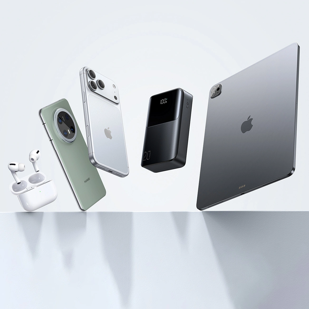 Batería Externa Joyroom JR-QP192, 20000mAh, 22.5W, QC + PD, 1 x USB-A - 2 x USB-C, Negra