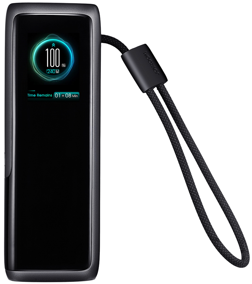 Batería externa Joyroom PODIX PR70, 25000 mAh, 240 W, QC + PD, 1 x USB-A - 3 x USB-C, negra
