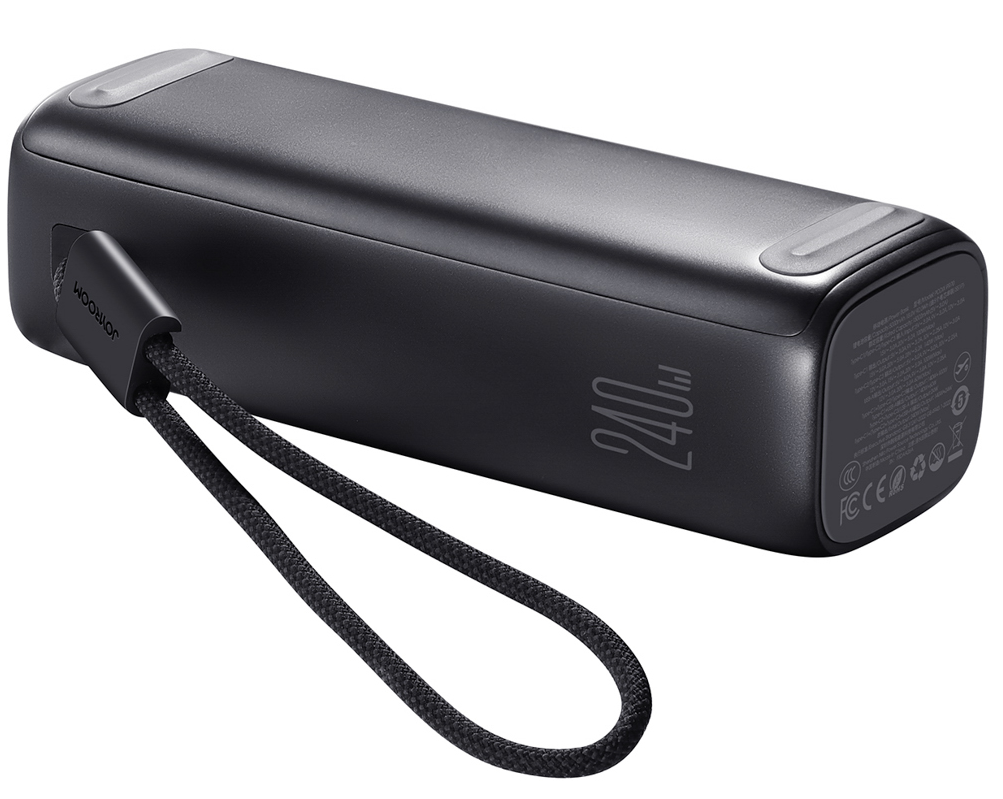 Batería externa Joyroom PODIX PR70, 25000 mAh, 240 W, QC + PD, 1 x USB-A - 3 x USB-C, negra
