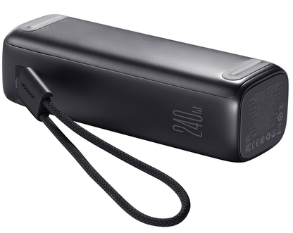 Batería externa Joyroom PODIX PR70, 25000 mAh, 240 W, QC + PD, 1 x USB-A - 3 x USB-C, negra
