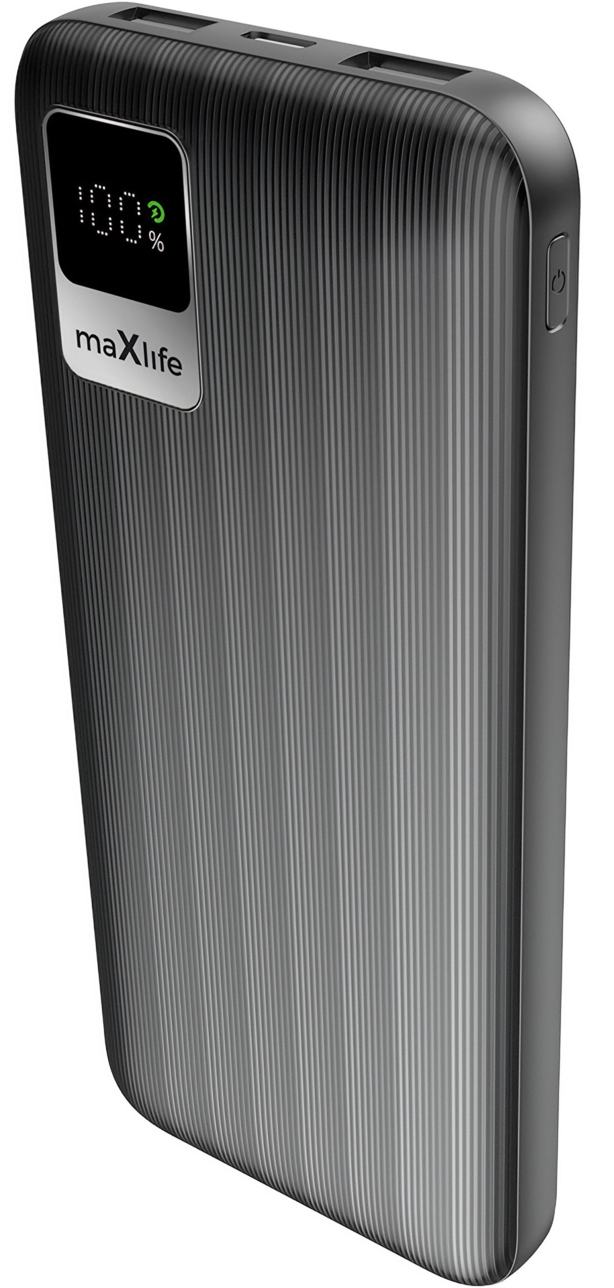Batería Externa MaXlife MXPB-07, 10000mAh, 10W, 2 x USB-A, Negra