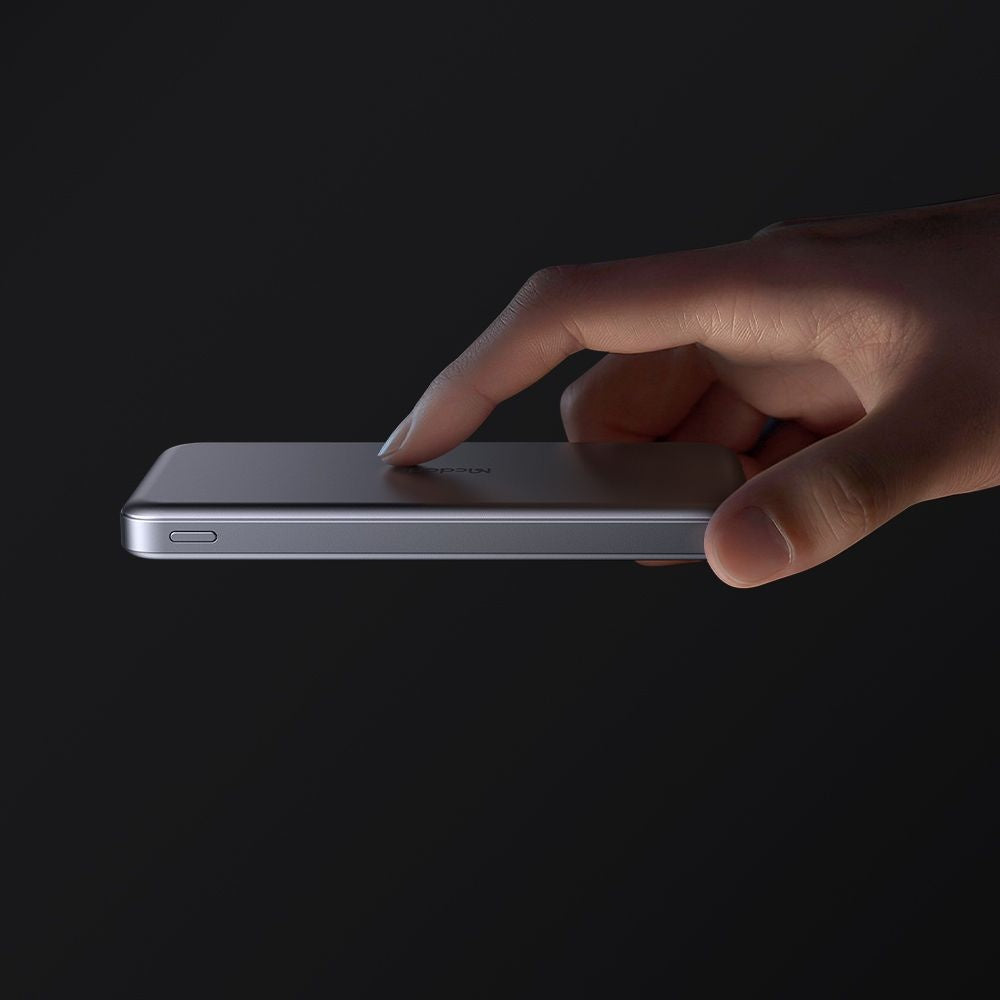 Batería Externa Inalámbrica McDodo MC-3781 Meta, 10000mAh, 20W, PD + FQI, 1 x QI - 2 x USB-C, Negra