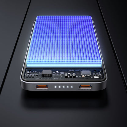 Batería Externa Inalámbrica McDodo MC-3781 Meta, 10000mAh, 20W, PD + FQI, 1 x QI - 2 x USB-C, Negra