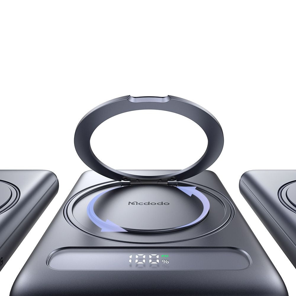 Batería Externa Inalámbrica McDodo MC-8361 Meta, 5000mAh, 20W, PD + FQI, 1 x QI - 1 x USB-C, Gris