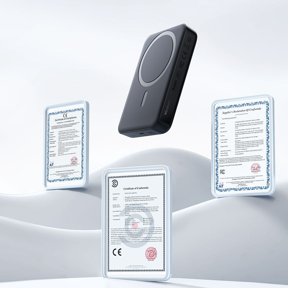 Batería Externa Inalámbrica McDodo MC-5931 Ambilight, 10000mAh, 30W, PD + FQI, 1 x QI - 1 x USB-C, Negra