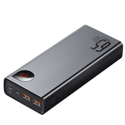 Batería externa Baseus Adaman, 20000mAh, 65W, QC + PD, 1 x USB-C - 2 x USB-C, Negro PPIMDA-D01 PPIMDA-D01 