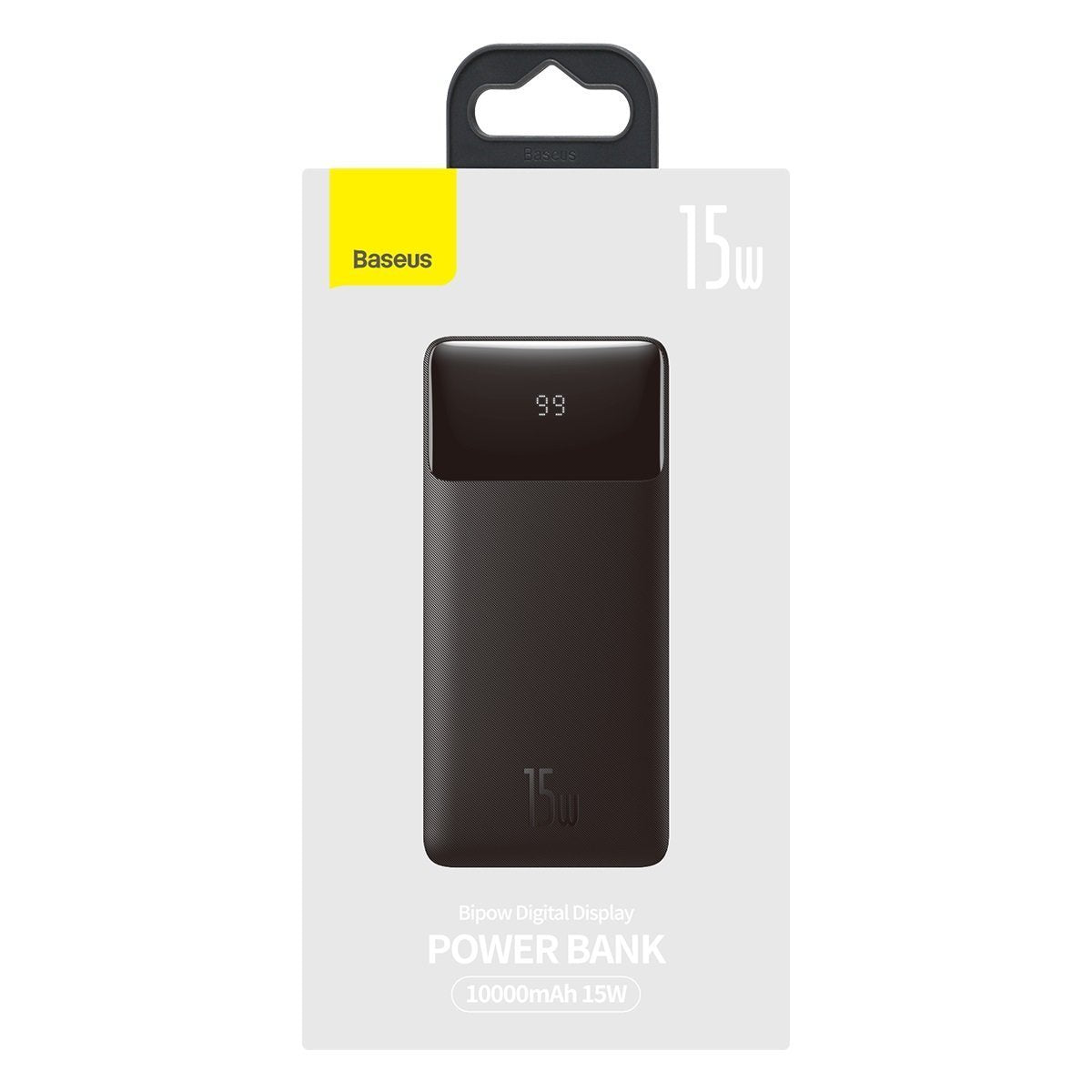 Batería externa Baseus Bipow, 10000mAh, 15W, 1 x USB-C - 2 x USB-A, Negro PPBD050001 