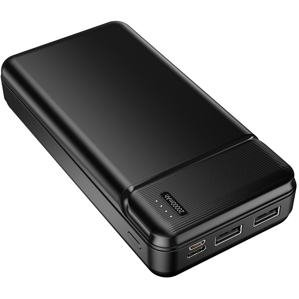 MaXlife MXPB-01 Batería externa, 20000mAh, 12W, 2 x USB-A, Negro