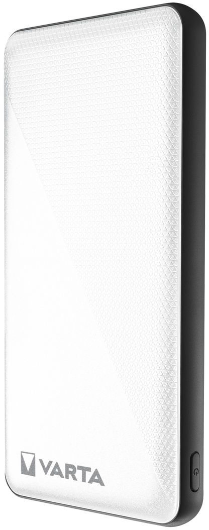 Batería externa Varta Energy, 10000mAh, 15W, 2 x USB-A - 1 x USB-C, Blanco