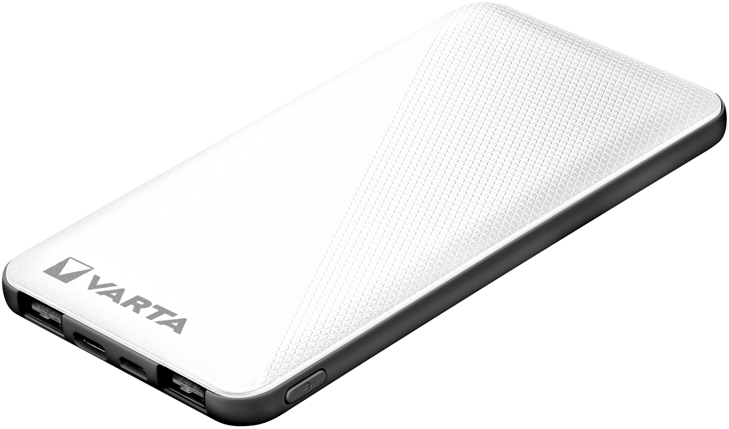 Batería externa Varta Energy, 5000mAh, 15W, 2 x USB-A - 1 x USB-C, Blanco