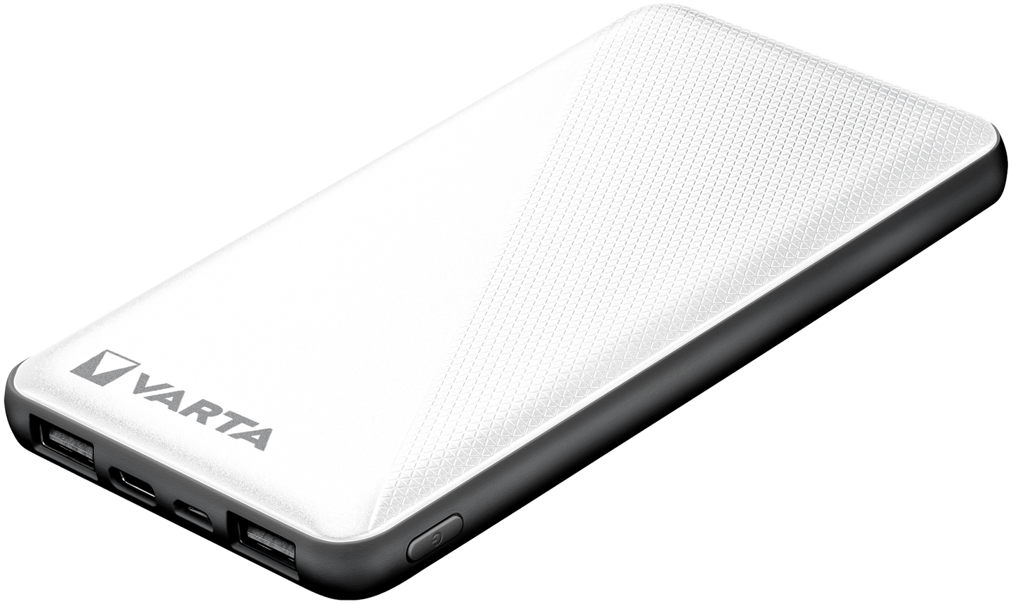 Batería externa Varta Energy, 10000mAh, 15W, 2 x USB-A - 1 x USB-C, Blanco