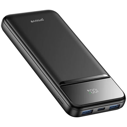 Batería Externa Proove Illuminator 2, 10000mAh, 22.5W, QC + PD, 2 x USB-A - 1 x USB-C, Negra PBIP10212201