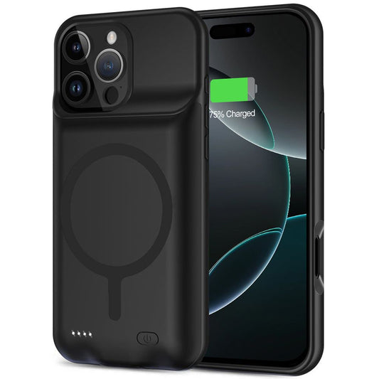 Tech-Protect Wireless Pouch Tipo de batería externa para Apple iPhone 16 Pro Max, 8500mAh, Negro 