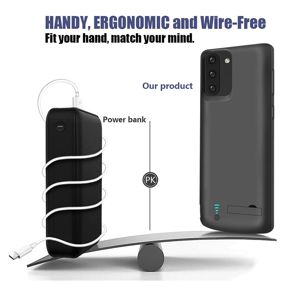 Batería Externa Tipo Funda Techsuit Power Pro Battery para Samsung Galaxy Note 10 5G N971 / Note10 N970, 5000mAh, Negra