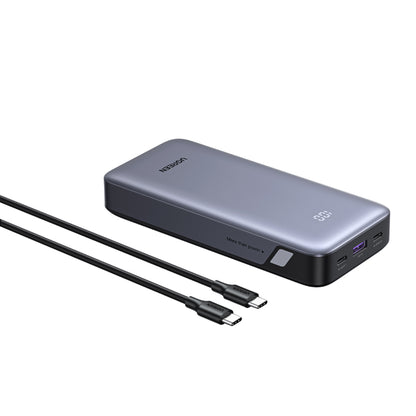 UGREEN Nexode PB532 External Battery (55989B), 20000mAh, 30W, QC + PD, 1 x USB-A - 2 x USB-C, Gray
