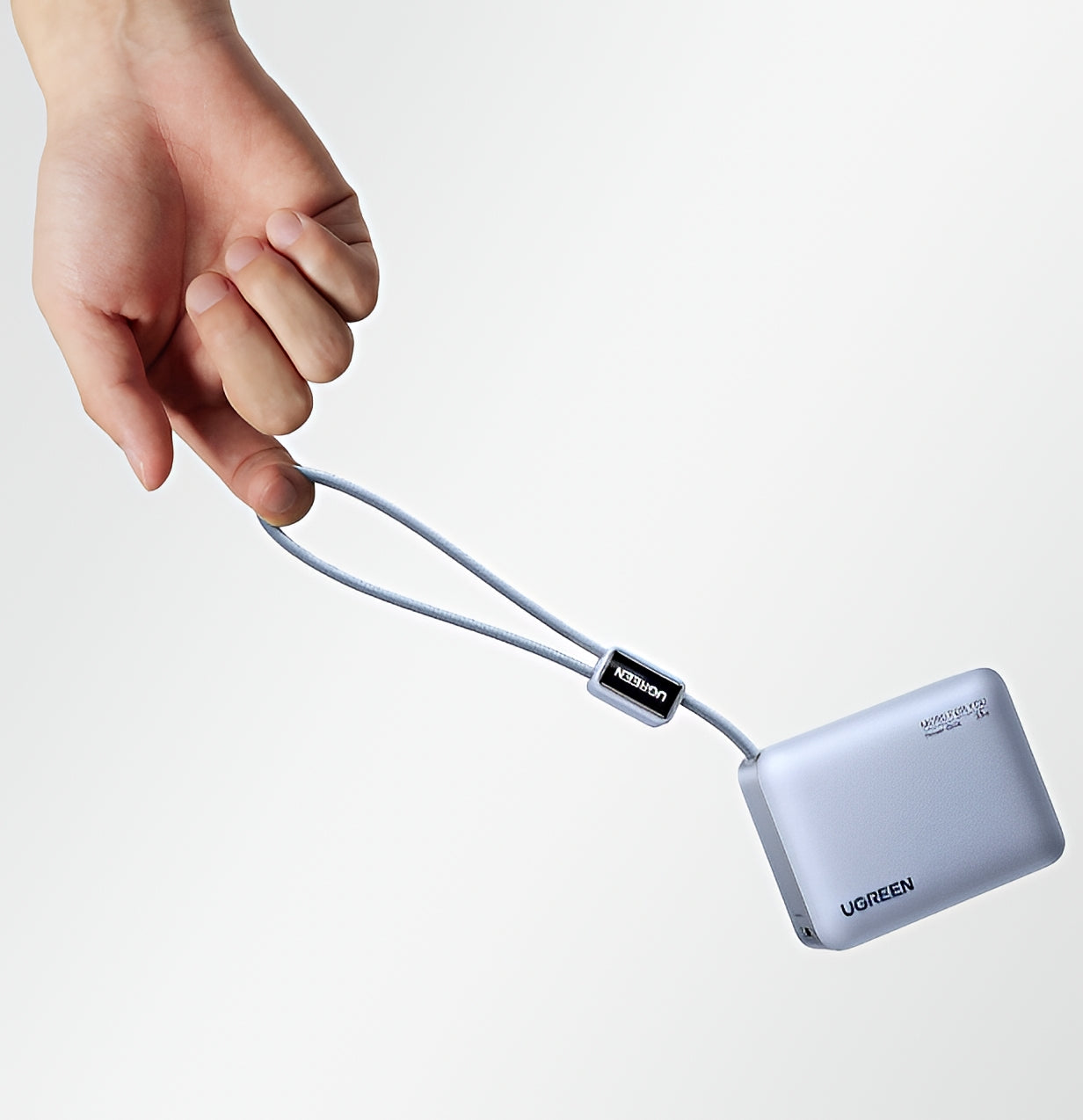 Batería Externa UGREEN PB584 (75173B), 10000mAh, 33W, QC + PD, 1 x USB-A - 2 x USB-C, Azul
