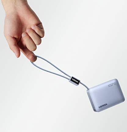 Batería Externa UGREEN PB584 (75173B), 10000mAh, 33W, QC + PD, 1 x USB-A - 2 x USB-C, Azul