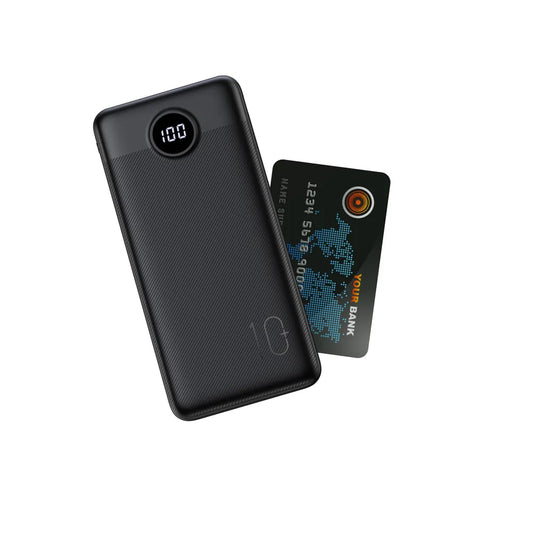 Batería Externa Veger L10S, 10000mAh, 20W, QC + PD, 1 x USB-C - 2 x USB-A, Negra