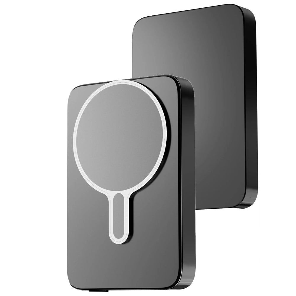 Batería Externa Inalámbrica 3MK MagSnap Go, 10000mAh, 20W, PD + FQI, 1 x QI - 1 x USB-C, Gris