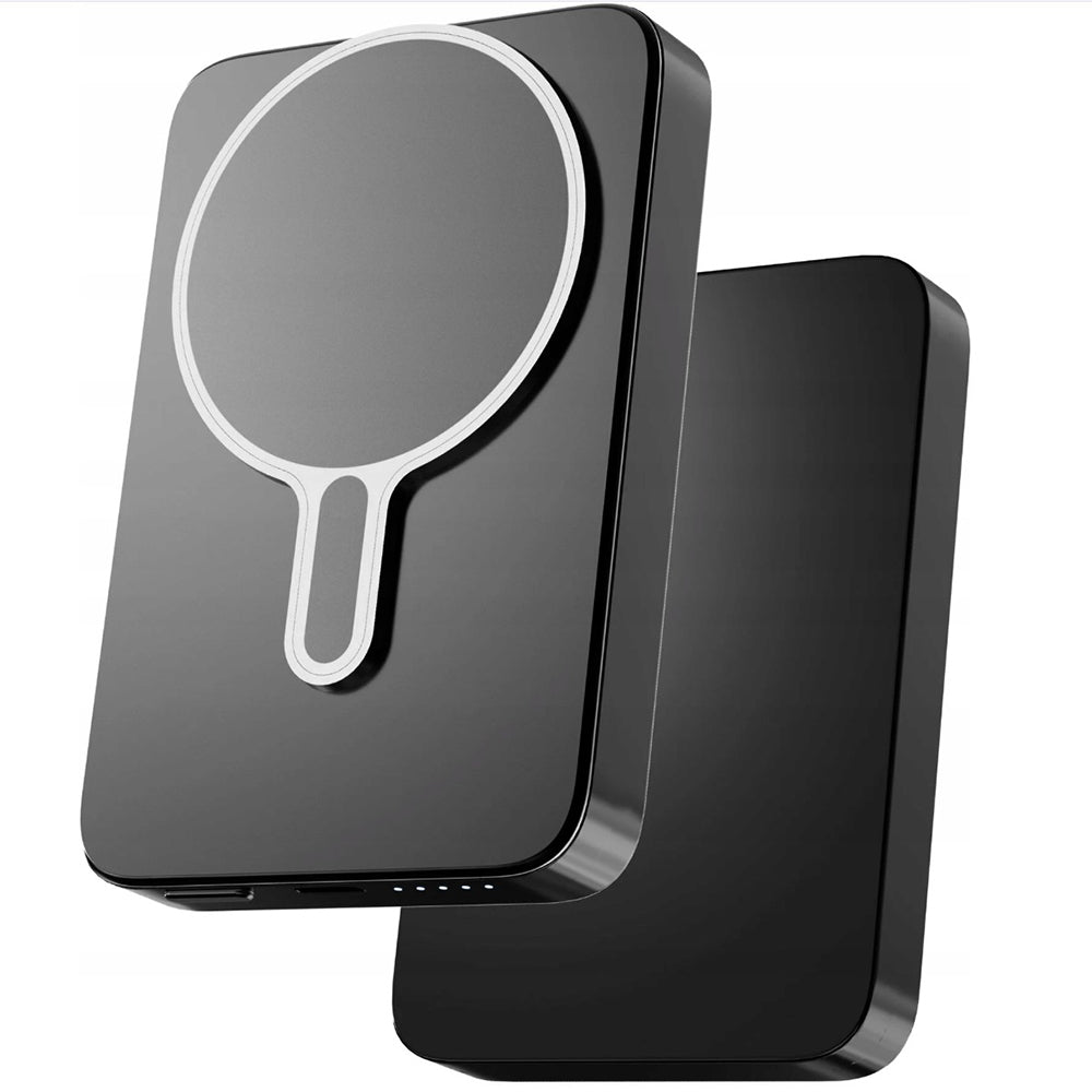 Batería Externa Inalámbrica 3MK MagSnap Go, 10000mAh, 20W, PD + FQI, 1 x QI - 1 x USB-C, Gris