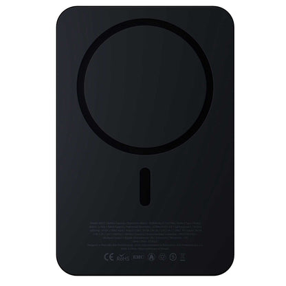 Batería Externa Inalámbrica 3MK MagSynergy Ni+, 5000mAh, 22.5W, PD + FQI, 1 x QI - 1 x USB-C, Negra