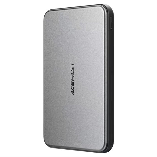 Batería Externa Inalámbrica Acefast M30, 5000mAh, 20W, PD + FQI, 1 x QI - 2 x USB-C, Negra