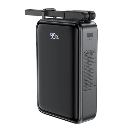 Batería Externa Acefast M4, 20000mAh, 67W, PD, 1 x USB-A - 2 x USB-C, Negra