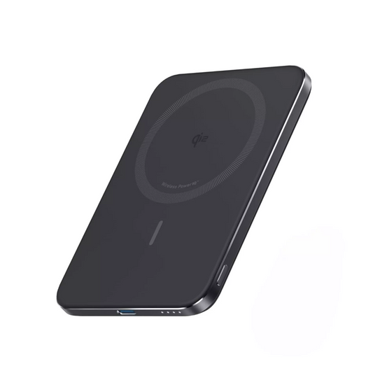 Batería Externa Inalámbrica Anker Nano, 5000mAh, 20W, PD + FQI, 1 x QI - 1 x USB-C, Negra A1665H11