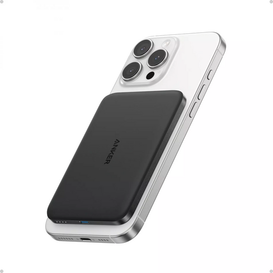 Batería Externa Inalámbrica Anker Nano, 5000mAh, 20W, PD + FQI, 1 x QI - 1 x USB-C, Negra A1665H11