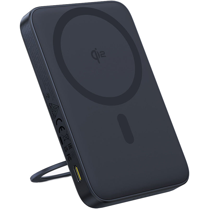 Batería Externa Inalámbrica Baseus PicoGo, 5000mAh, 20W, PD + FQI, 1 x QI - 1 x USB-C, Negra P10076802123-00