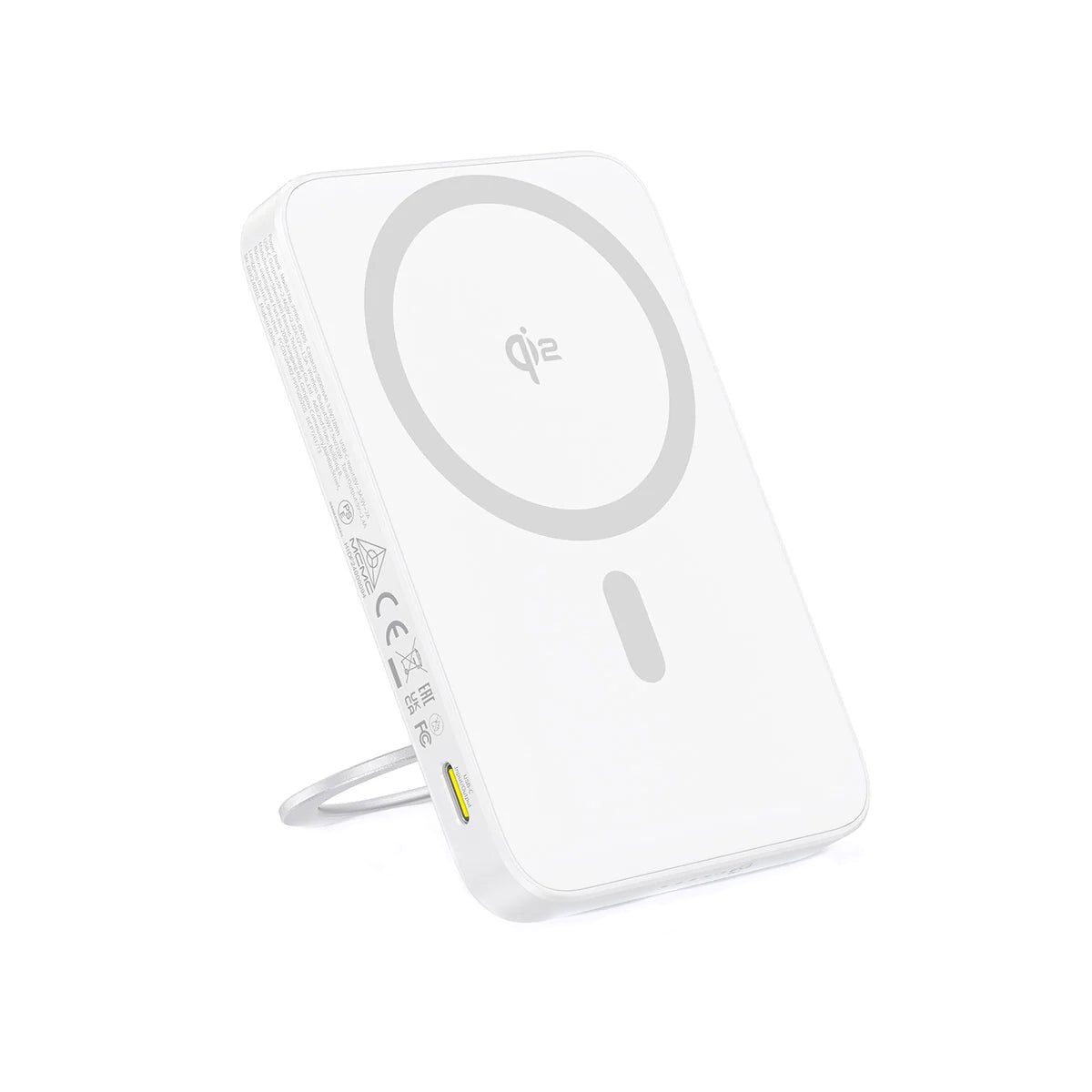 Batería Externa Inalámbrica Baseus PicoGo, 5000mAh, 20W, PD + FQI, 1 x QI - 1 x USB-C, Blanca P10076800213-01