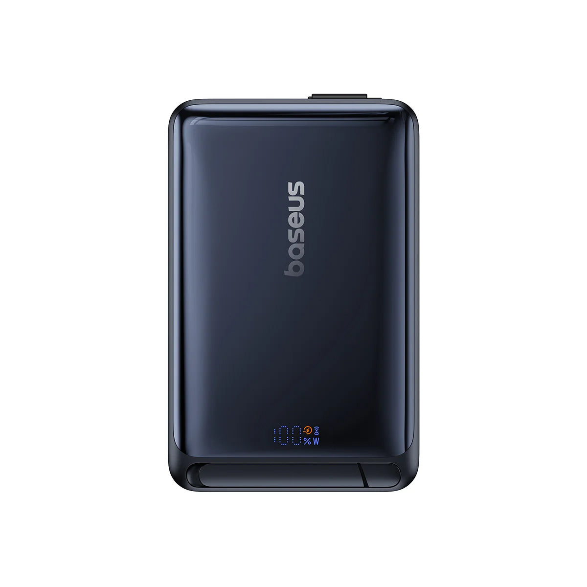 Batería Externa Inalámbrica Baseus Nomos, 10000mAh, 45W, PD + FQI, 1 x QI - 2 x USB-C, Negra P10078800123-00