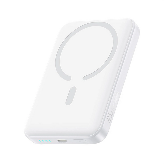 Batería Externa Inalámbrica Baseus EnerFill FM11 Ultra-Mini, 10000mAh, 22.5W, PD + FQI, 1 x QI - 1 x USB-C, Blanca P1008210E213-00