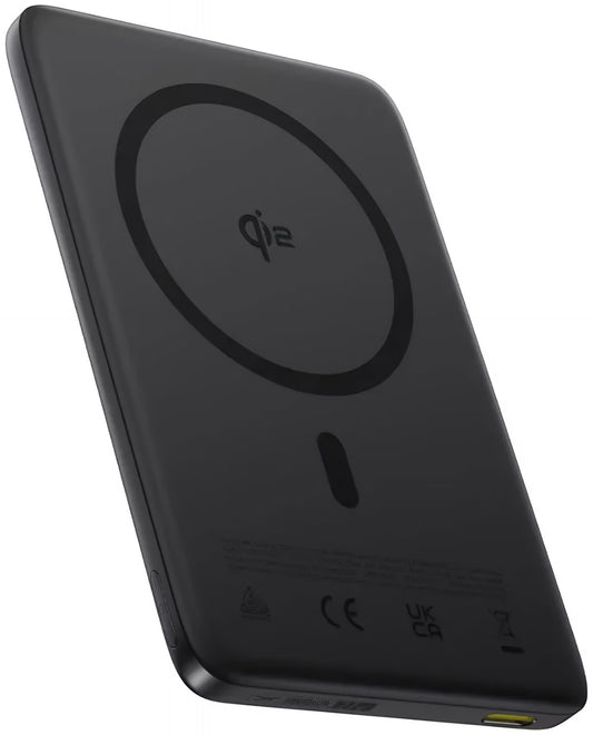 Batería Externa Inalámbrica Baseus PicoGo AM41, 10000mAh, 27W, PD + FQI, 1 x QI - 1 x USB-C, Negra E0027201