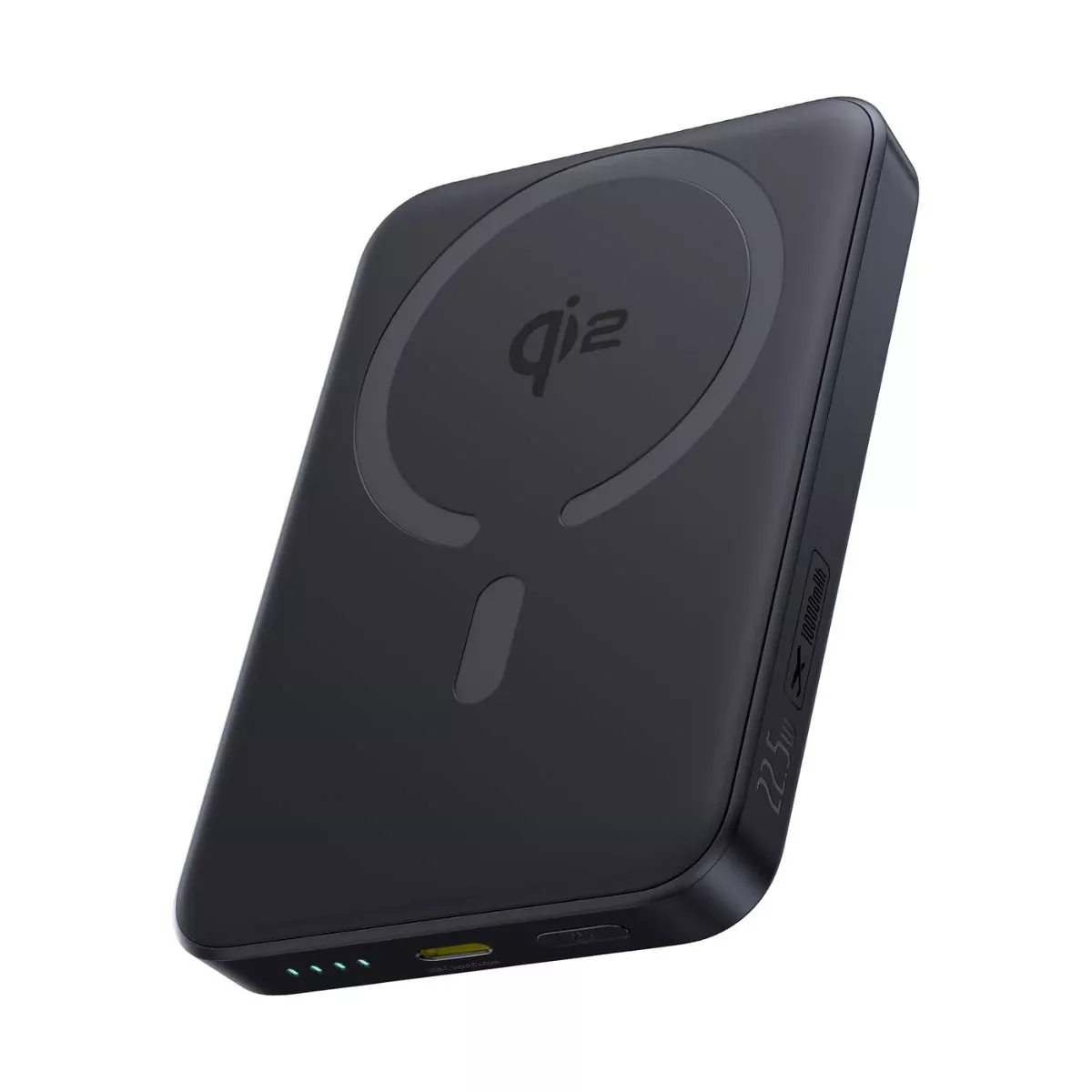 Batería Externa Inalámbrica Baseus Enerfill FM12, 10000mAh, 22.5W, PD + FQI, 1 x QI - 1 x USB-C, Negra E0028500