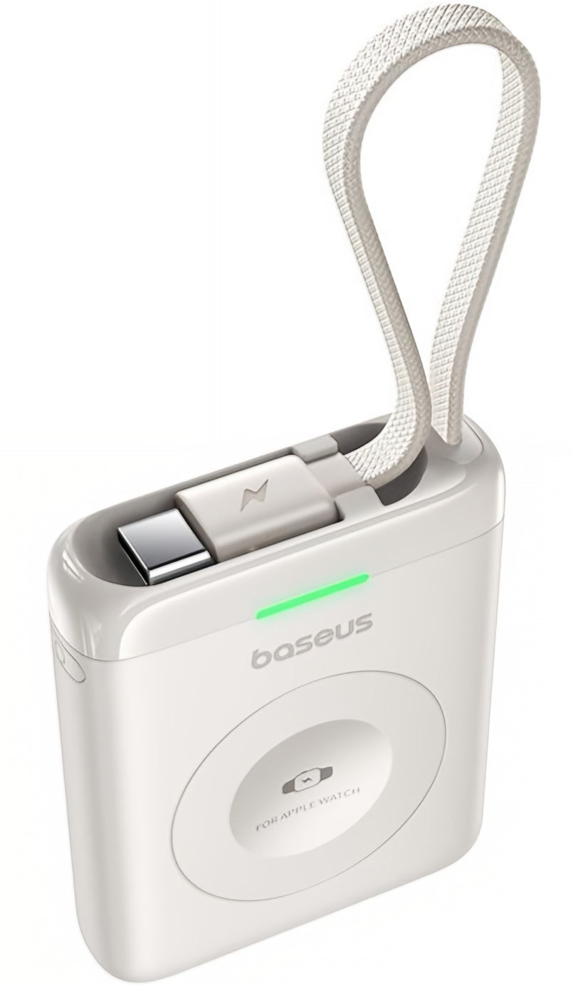 Batería Externa Inalámbrica Baseus EnerFill FW11, 1640mAh, 5W, 1 x QI, Blanca E0205302
