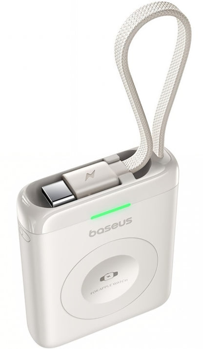 Batería Externa Inalámbrica Baseus EnerFill FW11, 1640mAh, 5W, 1 x QI, Blanca E0205302