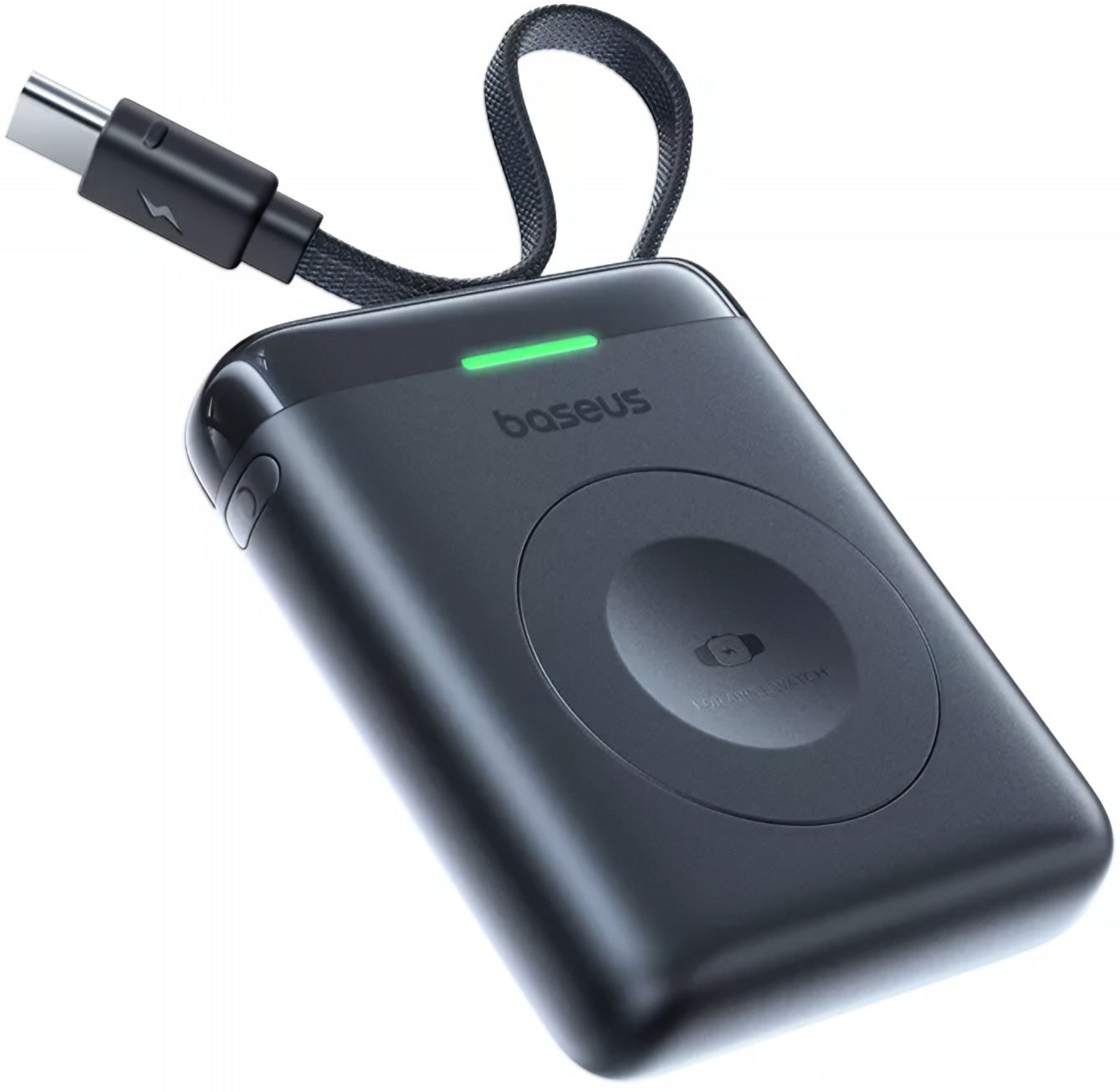 Batería Externa Inalámbrica Baseus EnerFill FW11 para Apple Watch Series, 1640mAh, 5W, 1 x QI, Negra E0205301