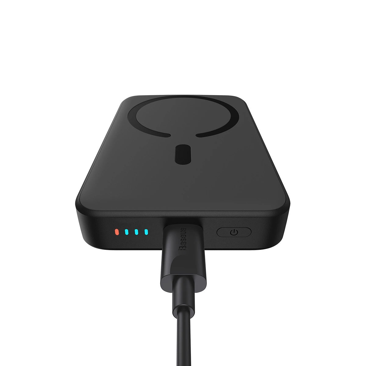 Batería Externa Inalámbrica Baseus Magnetic Mini, 10000mAh, 20W, PD + FQI, 1 x QI - 1 x USB-C, Negra PPCX070001