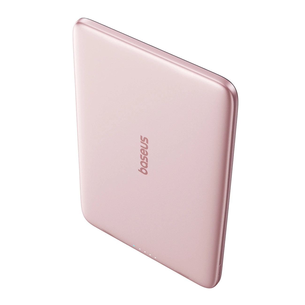 Batería Externa Inalámbrica Baseus PicoGo AM41, 5000mAh, 20W, PD + FQI, 1 x QI - 1 x USB-C, Rosa