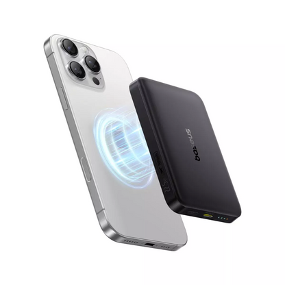 Batería Externa Inalámbrica Baseus Enerfill FM12, 10000mAh, 22.5W, PD + FQI, 1 x QI - 1 x USB-C, Negra E0028500