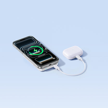 Batería Externa Inalámbrica Baseus EnerFill FM11, 10000mAh, 30W, PD + FQI, 1 x QI - 1 x USB-C, Blanca