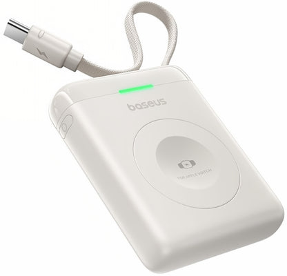 Batería Externa Inalámbrica Baseus EnerFill FW11, 1640mAh, 5W, 1 x QI, Blanca E0205302