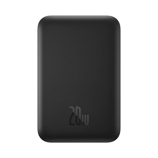 Batería Externa Inalámbrica Baseus Mini Air, 6000mAh, 20W, PD + FQI, 1 x QI - 1 x USB-C, Negra P10059002113-00