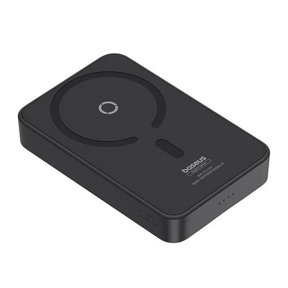 Batería Externa Inalámbrica Baseus MagPro PPCXZ05, 5000mAh, 20W, PD + FQI, 1 x QI - 1 x USB-C, Negra P10064101123-00