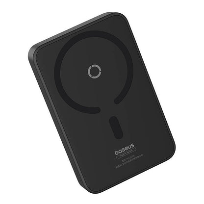 Batería Externa Inalámbrica Baseus MagPro PPCXZ05, 5000mAh, 20W, PD + FQI, 1 x QI - 1 x USB-C, Negra P10064101123-00