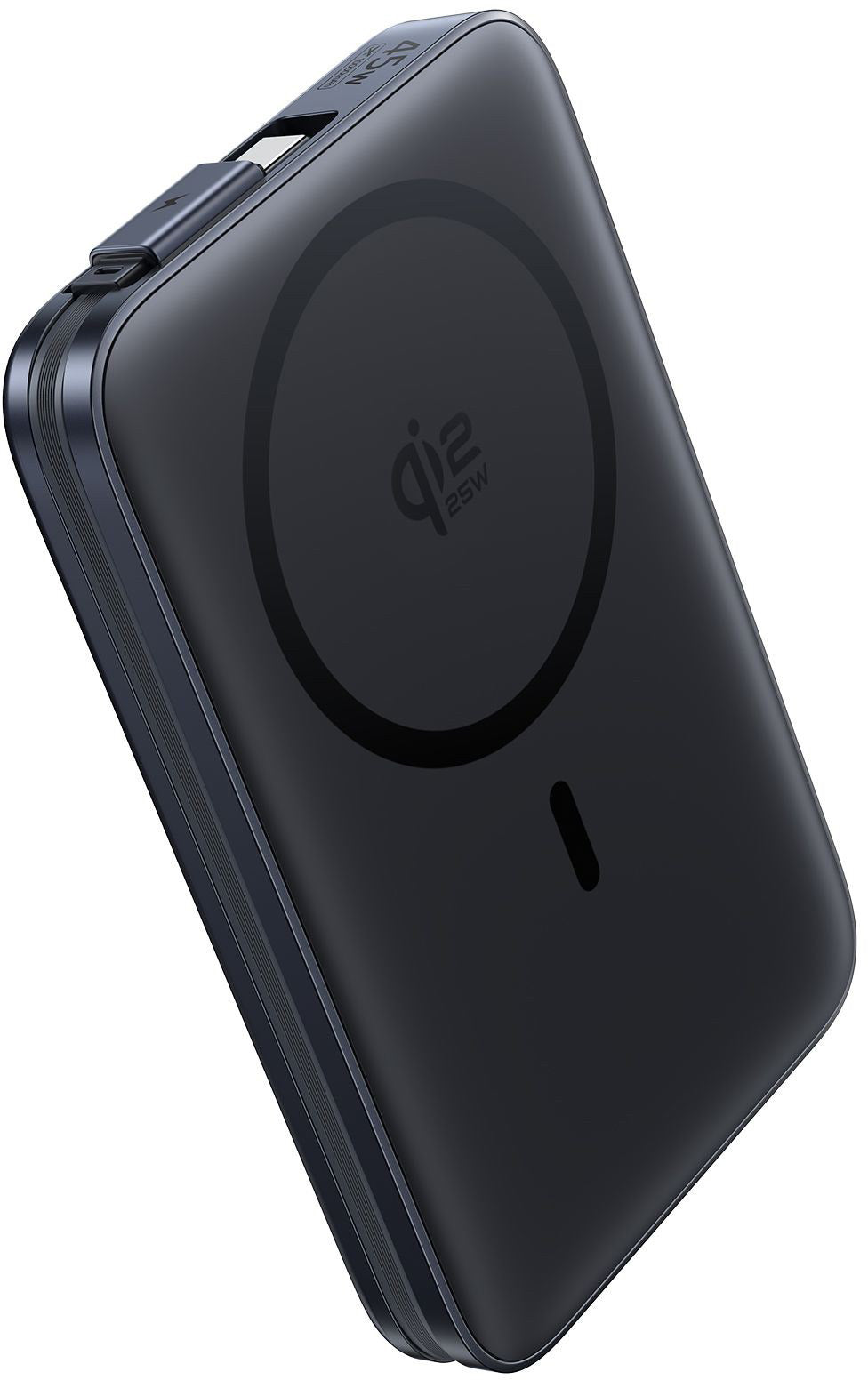 Batería Externa Inalámbrica Baseus PicoGo AM61, 10000mAh, 45W, PD + FQI, 1 x QI - 2 x USB-C, Negra E0028V00
