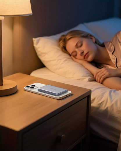 Batería Externa Inalámbrica Baseus PicoGo AM41, 10000mAh, 27W, PD + FQI, 1 x QI - 1 x USB-C, Gris E0027200