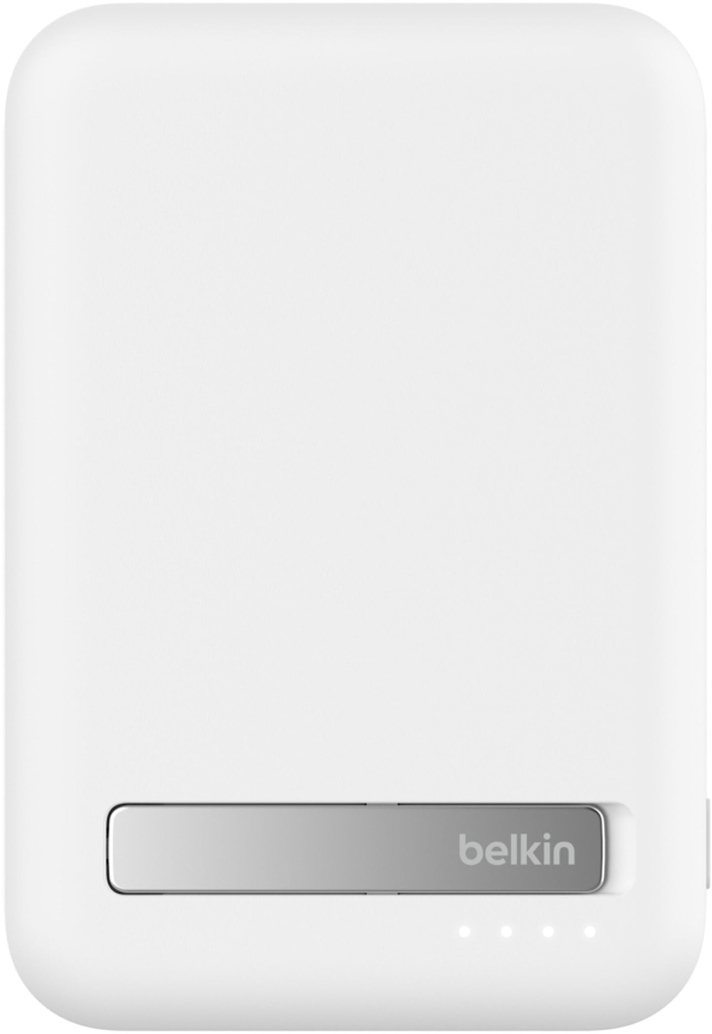 Batería Externa Inalámbrica Belkin BoostCharge Pro con Soporte, 8000mAh, 15W, FQI, 1 x QI - 1 x USB-C, Blanca BPD007btWH