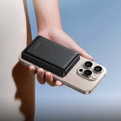 Batería Externa Inalámbrica Borofone BJ82 Dawn, 5000mAh, 10W, 1 x QI - 1 x USB-A, Negra